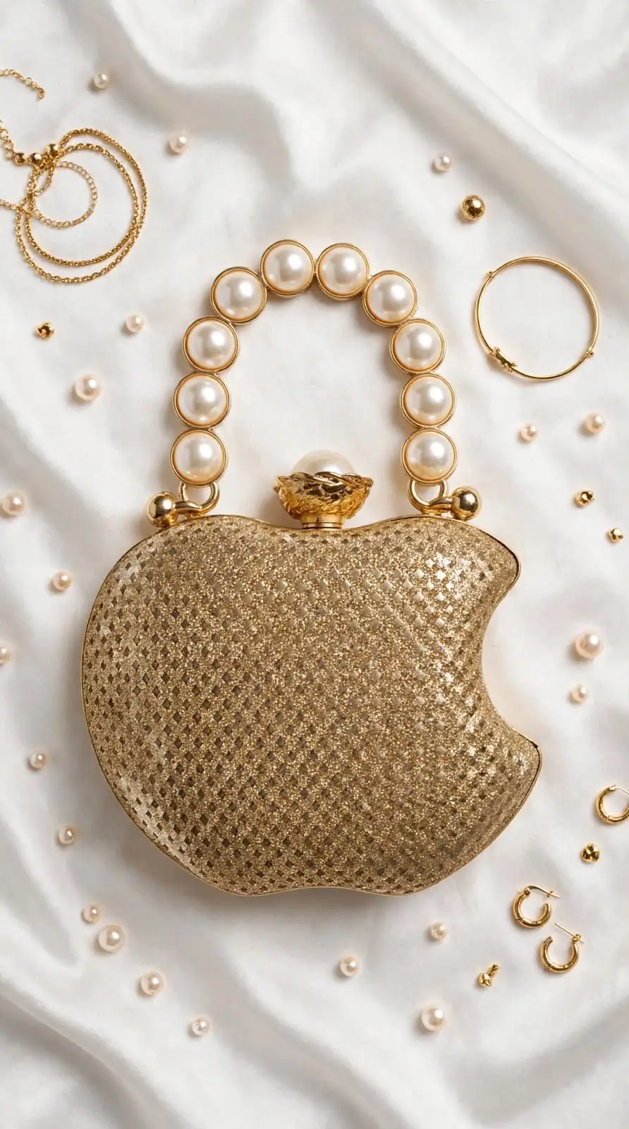 Girl's Metal Printed Fancy Clutch