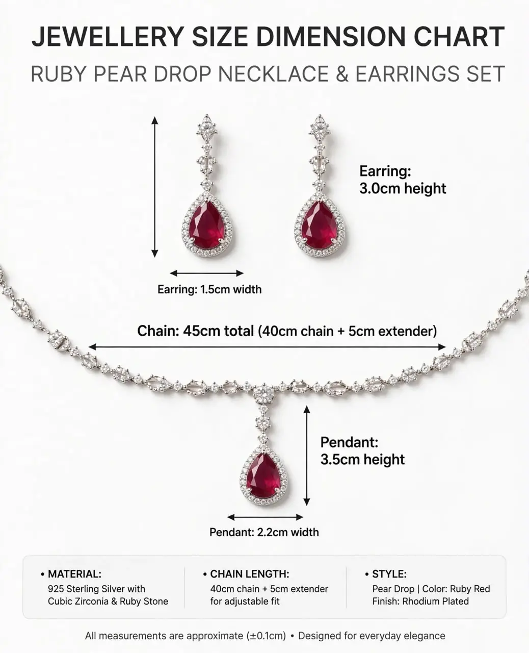 Modern Design Silver Plated Zircon Necklace Set