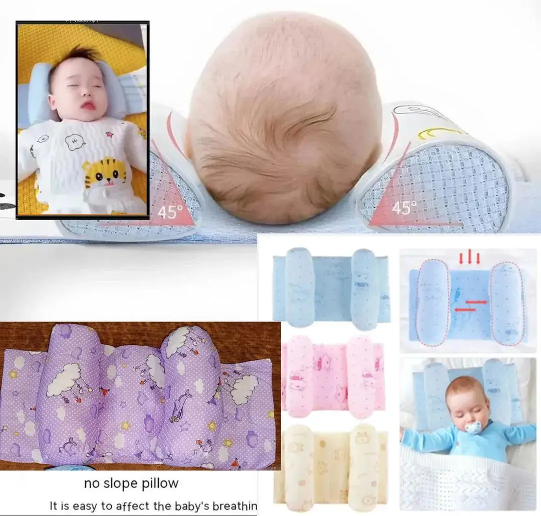 Adjustable Baby Head Shaping Pillow Baby Printed Nursing Pillow| Support Pillow