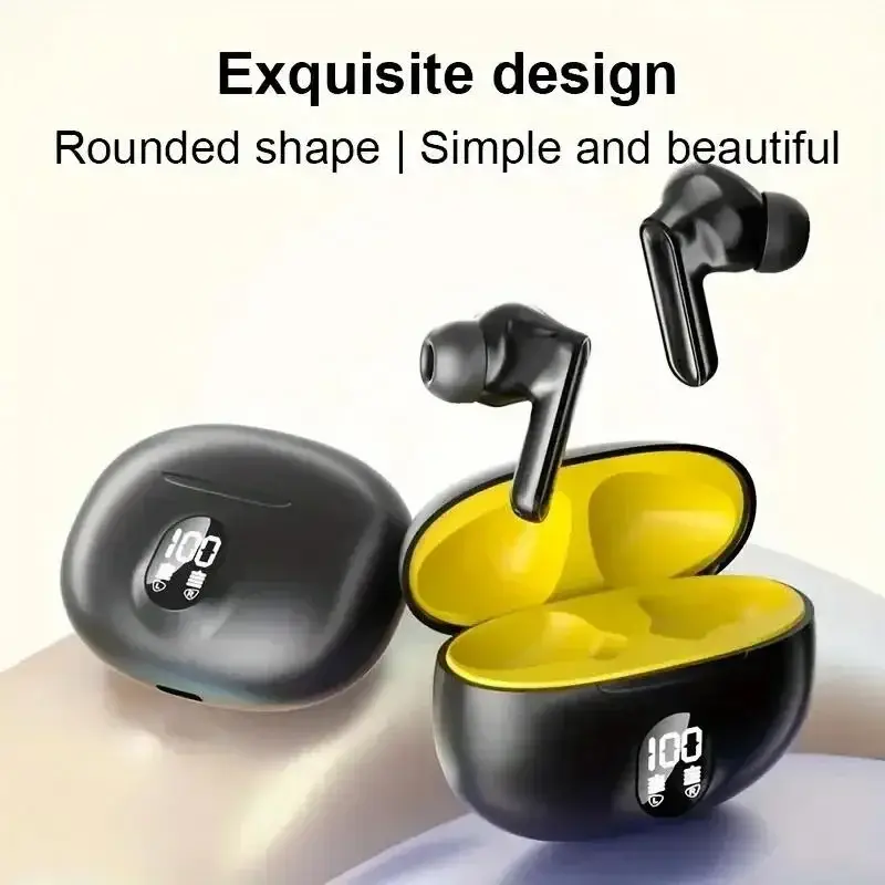 Black Long-Lasting Battery With Fast Charge 5.2 Earbuds