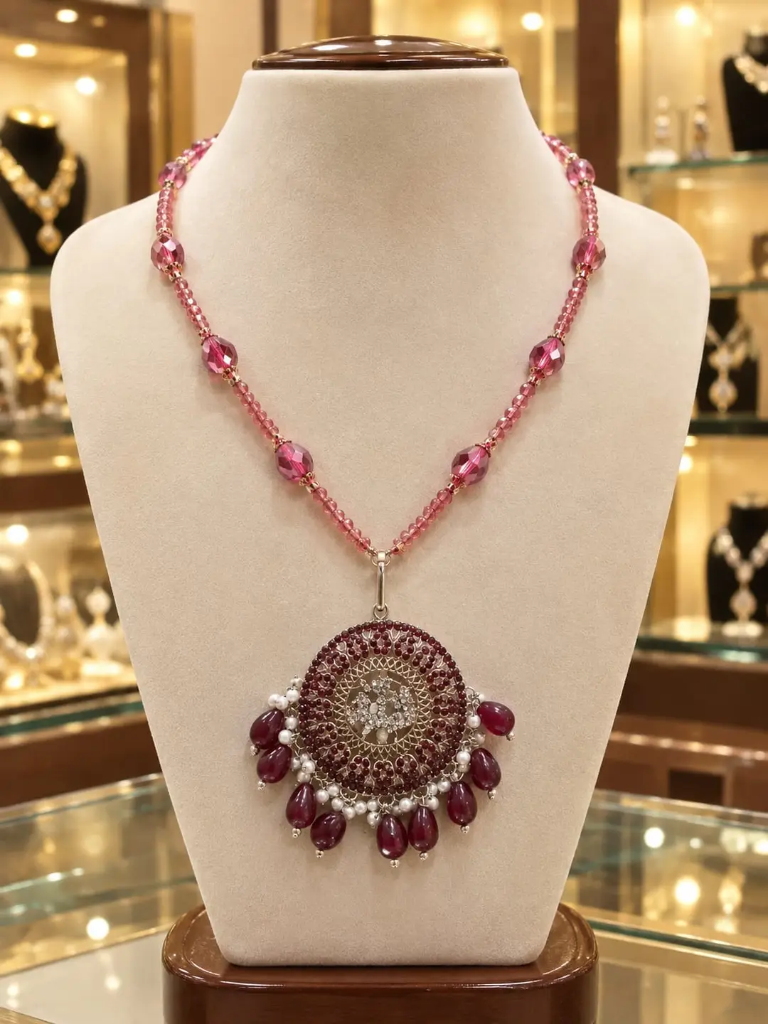 Fancy Antique Plated Artificial Stones Artificial Set