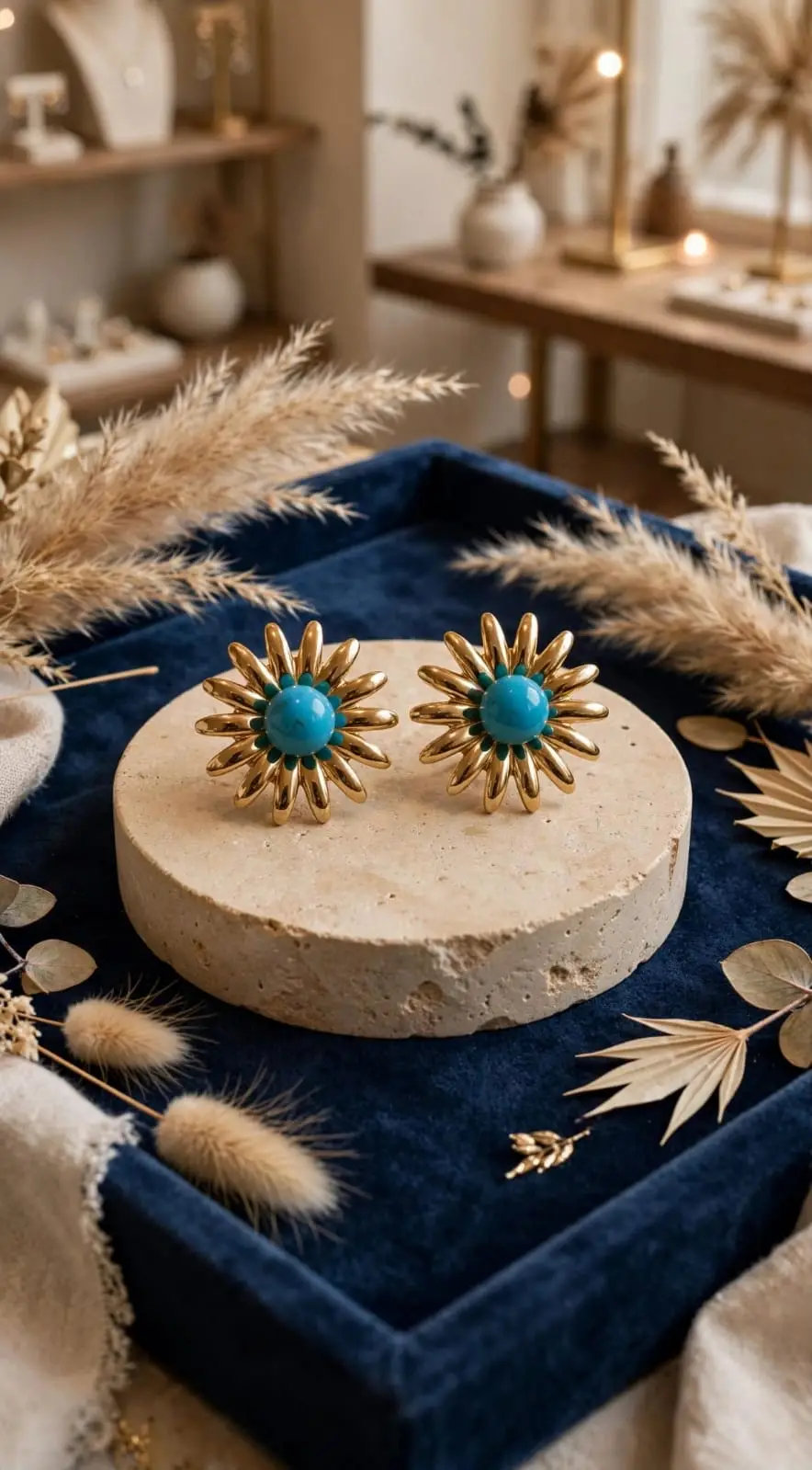 Bridal Antique Plated Pearl Earrings