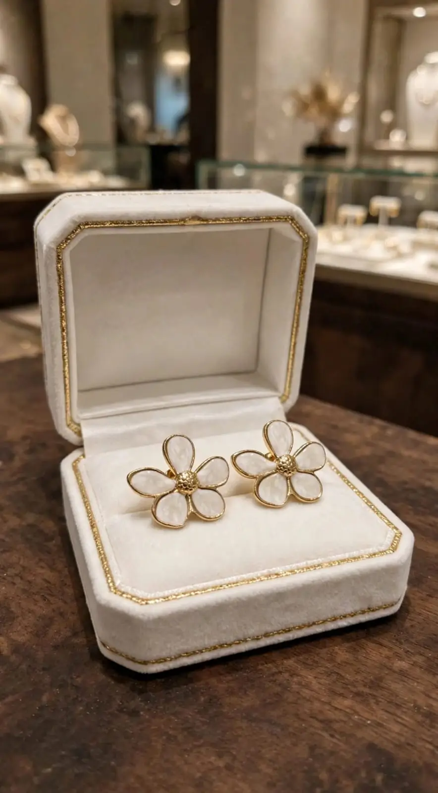 Bridal Antique Plated Artificial Stones Earrings