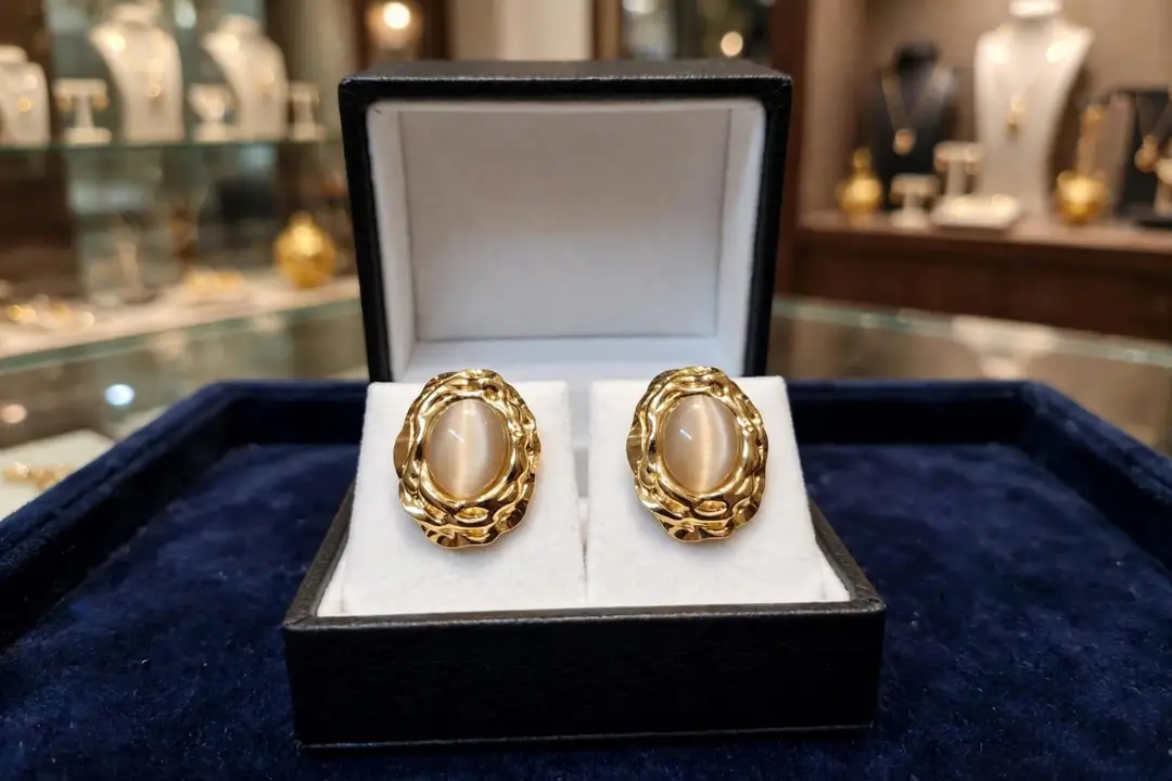 Bridal Antique Plated Pearl Earrings