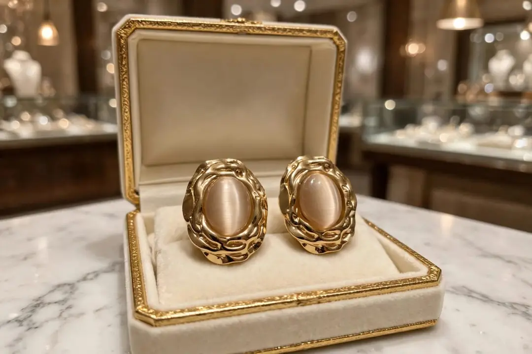 Bridal Antique Plated Pearl Earrings