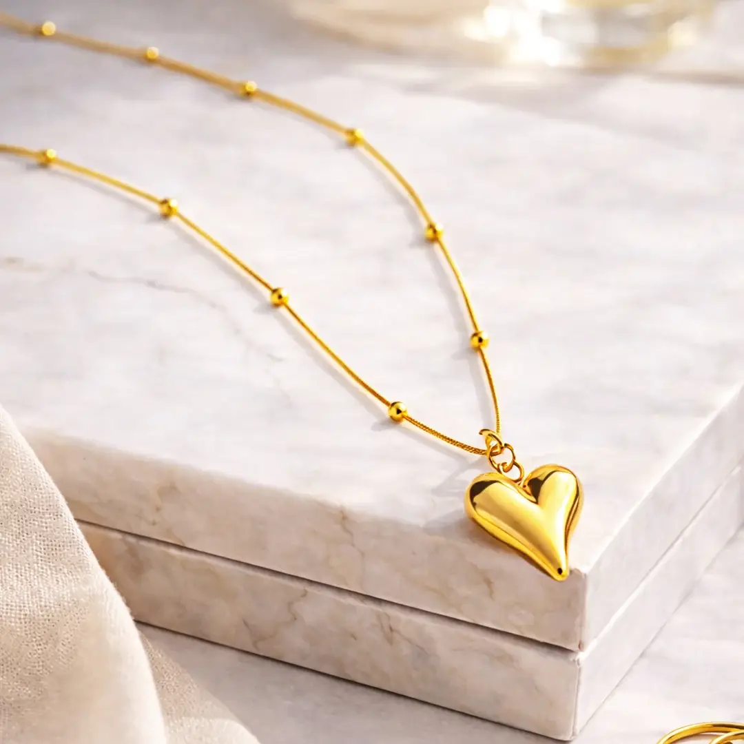 Elegant Heart Design Pendant | Stainless Steel Pendent