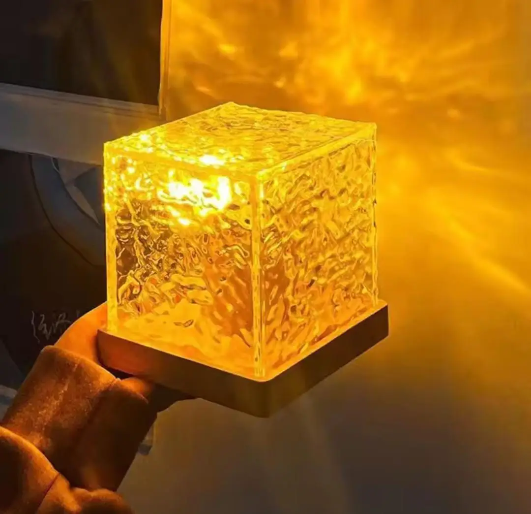 Crystal Cube RGB Touch Lamp 16+ Color Mood Light