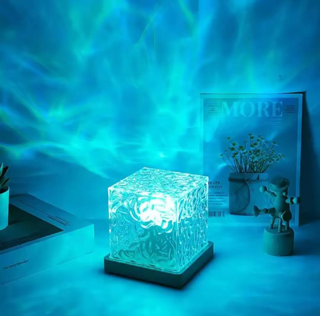 Crystal Cube RGB Touch Lamp 16+ Color Mood Light