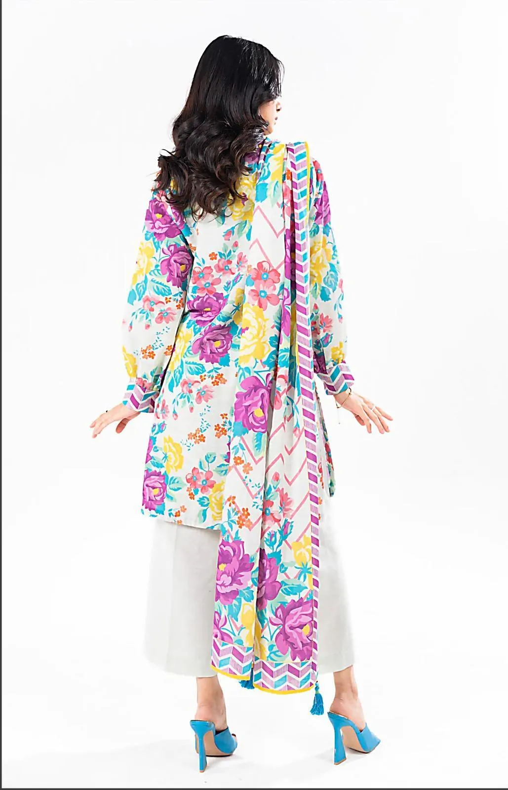 Unstitched Printed Floral Suit for Women Summer Wear