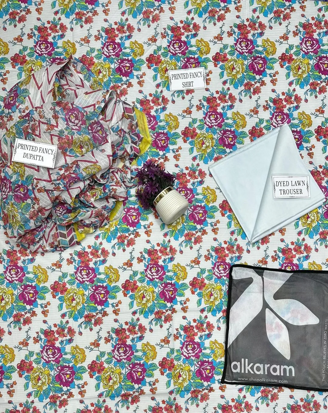 Unstitched Printed Floral Suit for Women Summer Wear