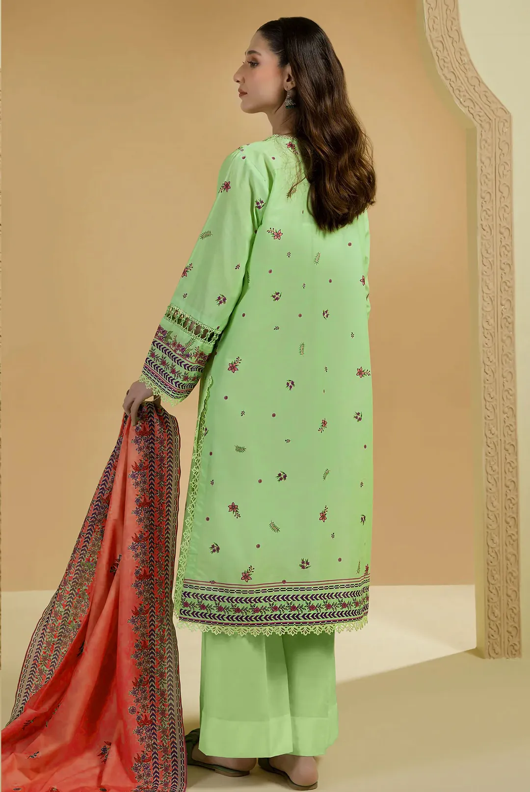 3 Pcs Women's Unstitched Printed Suit