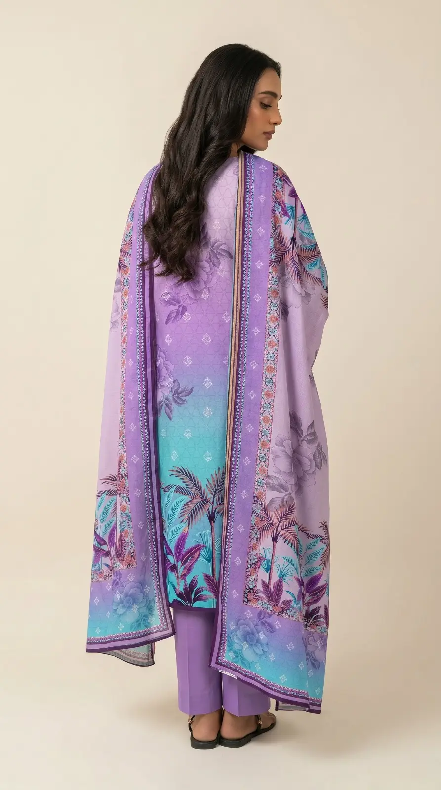 3 Pcs Women's Unstitched Printed Suit