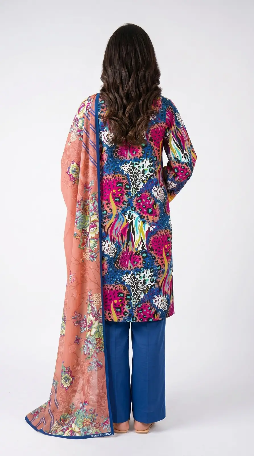 3 Pcs Women's Unstitched Printed Suit