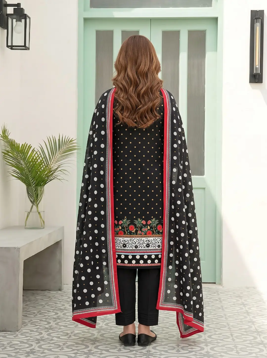 3 Pcs Women's Unstitched Printed Suit