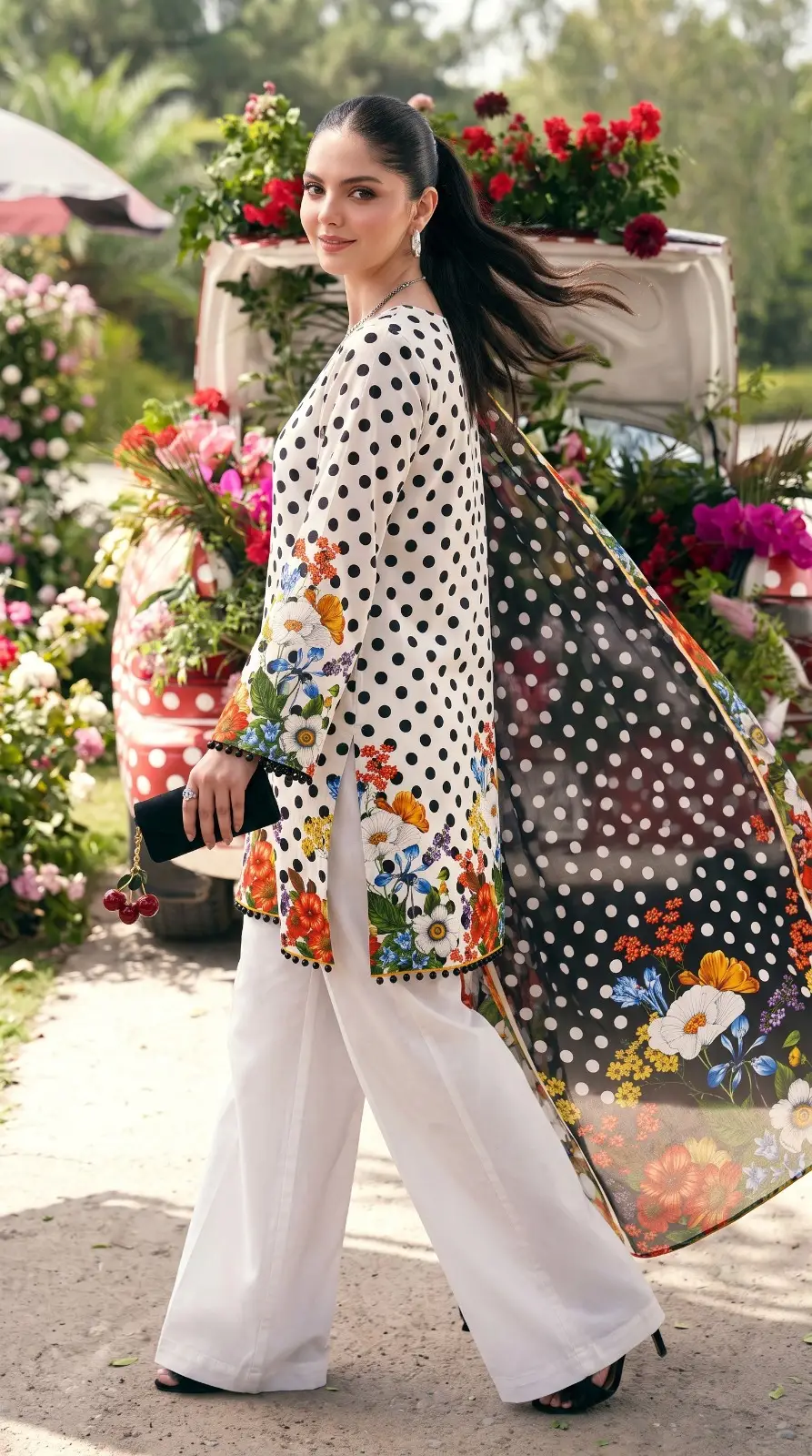 3 Pcs Women's Unstitched Printed Suit