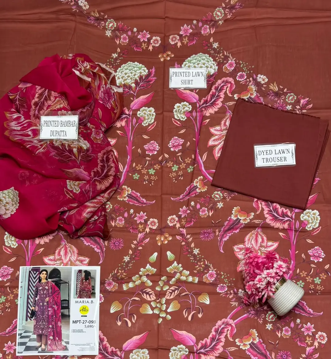 3 Pcs Women's Unstitched Printed Suit