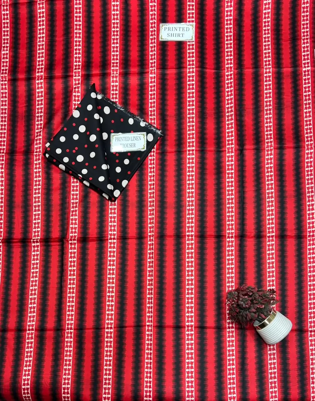 2 Pcs Women's Unstitched Printed Suit