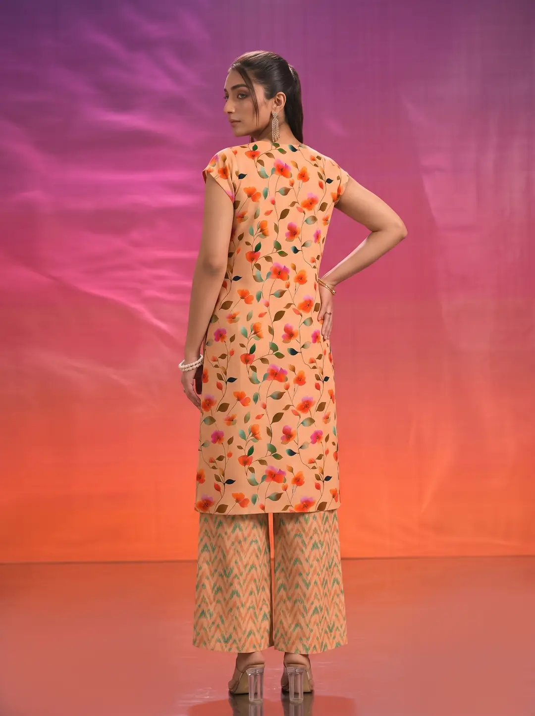 2 Pcs Women's Unstitched Printed Suit