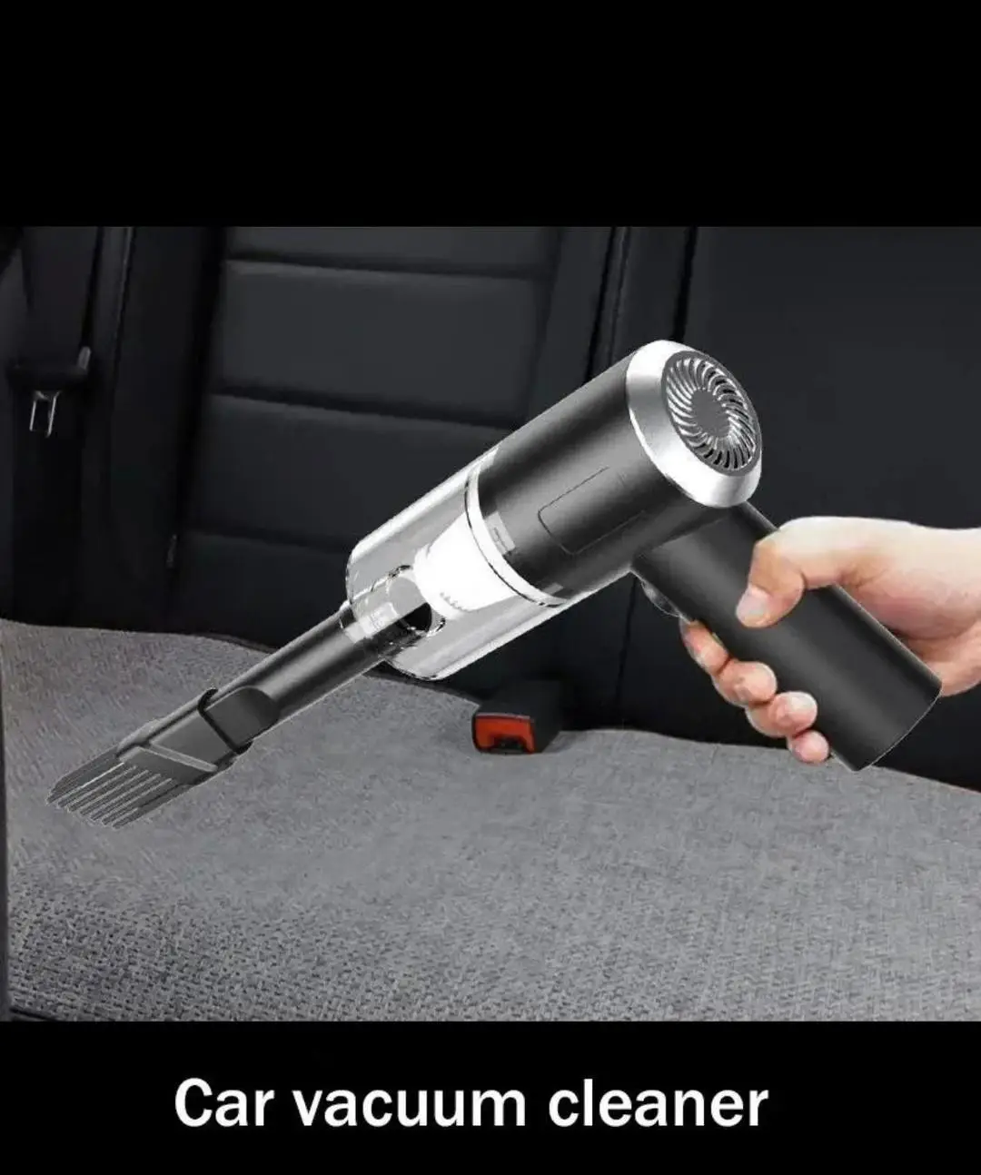 Portable 3-in-1 Vacuum 120W Rechargeable Black| 3 In 1 Portable Car Vacuum Cleaner