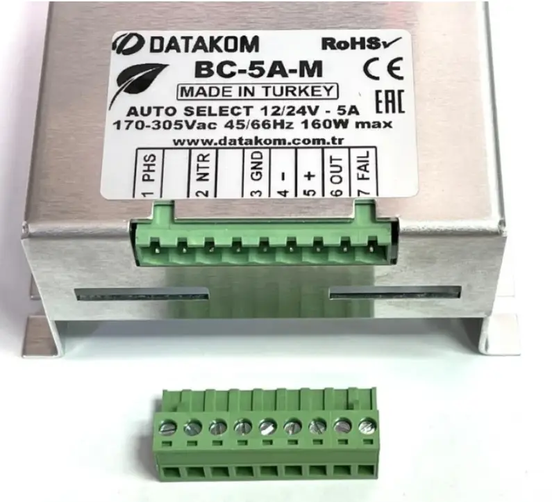 DATAKOM BC-5A-M Automatic Battery Charger