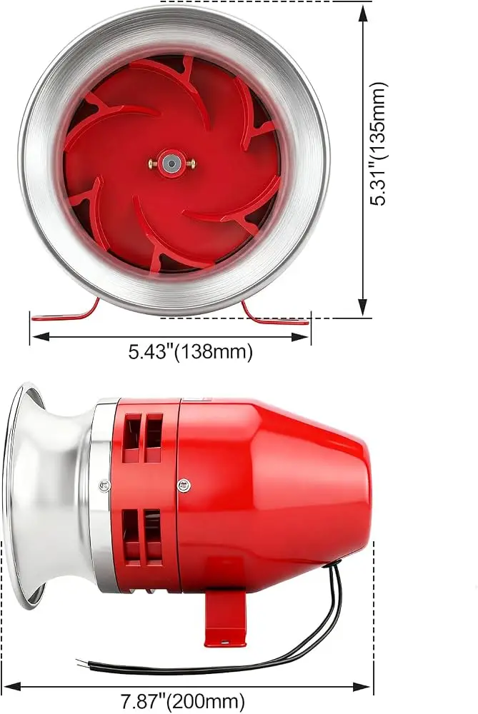 Metal MS-390  Motor Siren (Factory Emergency Alarm)