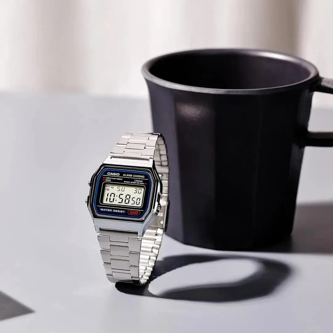 Stainless Steel Digital Display Watch For Men
