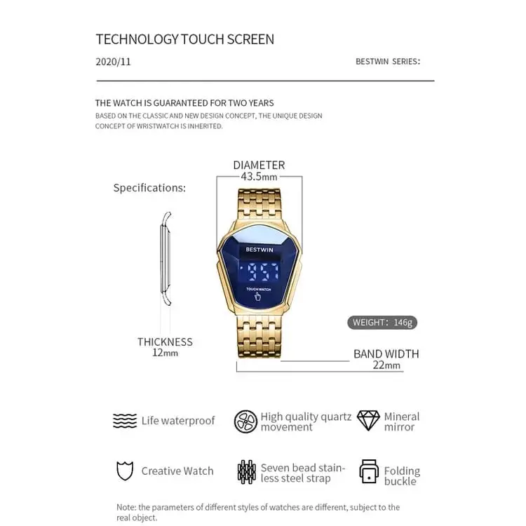 Bestwin Digital Display High Quality Watch For Men