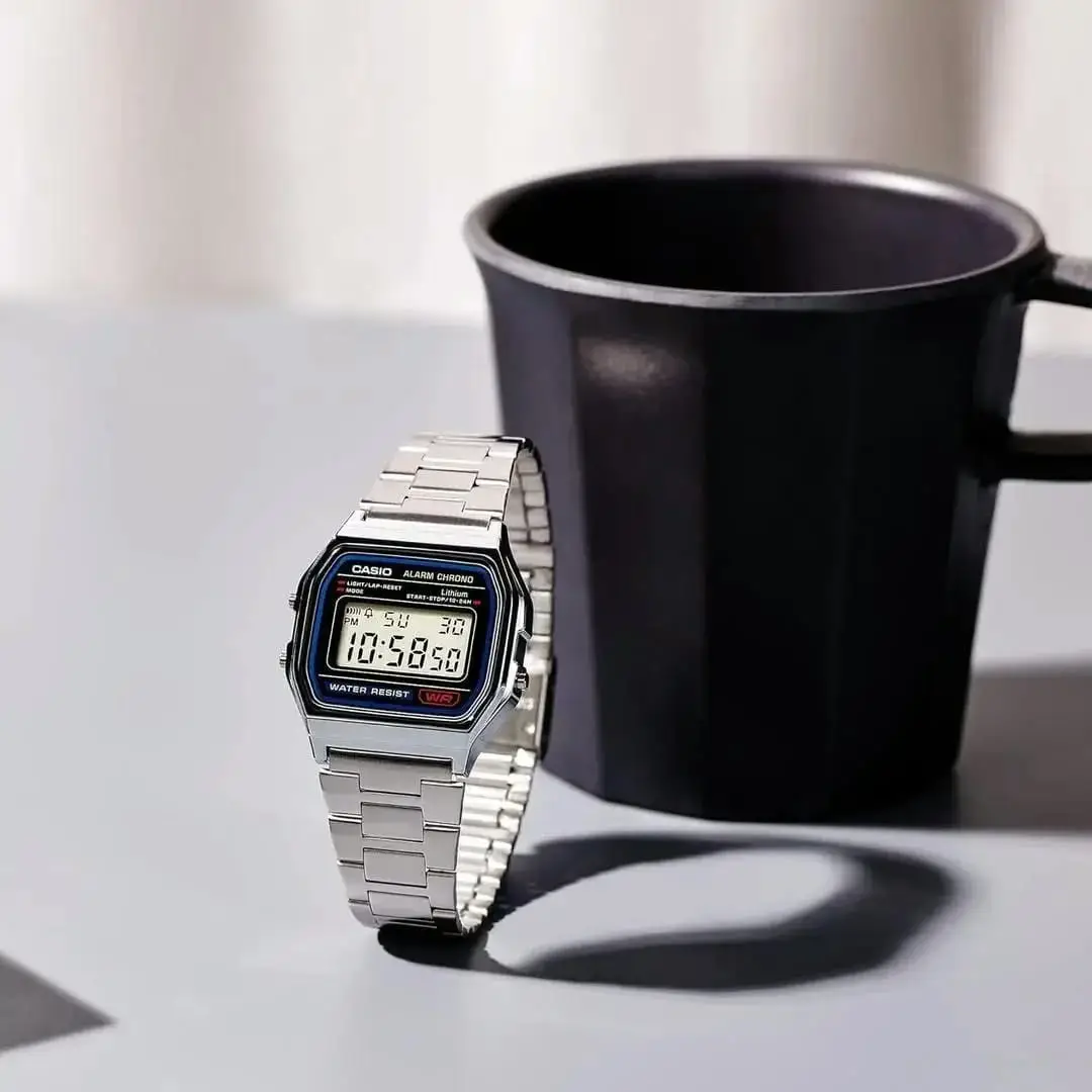 Stainless Steel Digital Display Watch For Men