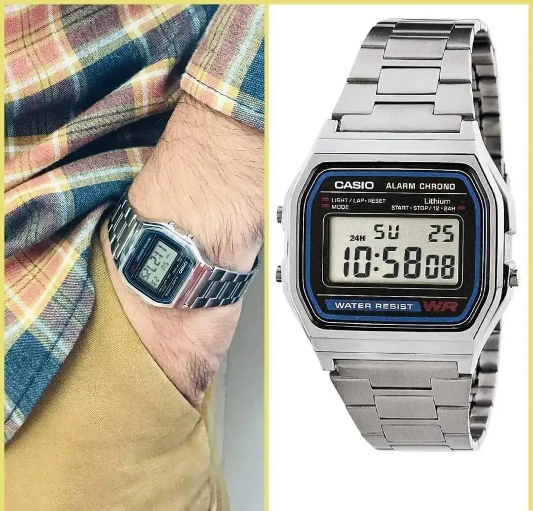 Stainless Steel Digital Display Watch For Men