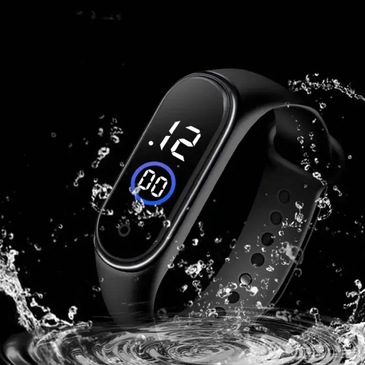 Premium Digital Display Silicone Wristband Watch