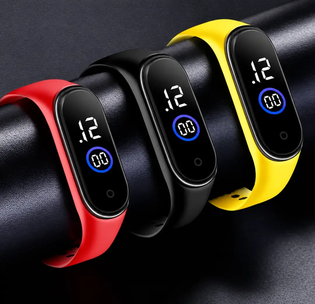 Premium Digital Display Silicone Wristband Watch