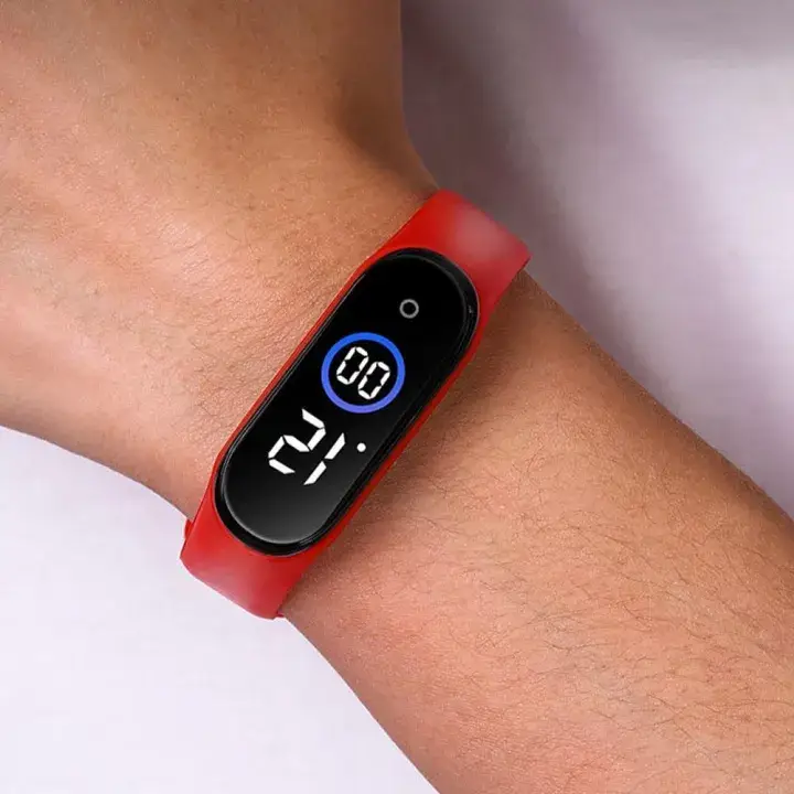 Premium Digital Display Silicone Wristband Watch