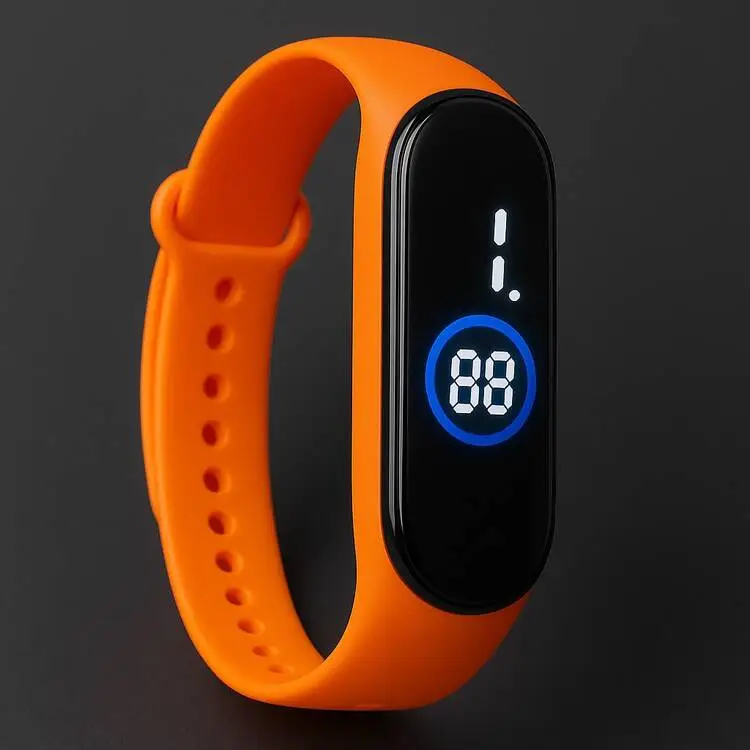 Premium Digital Display Silicone Wristband Watch