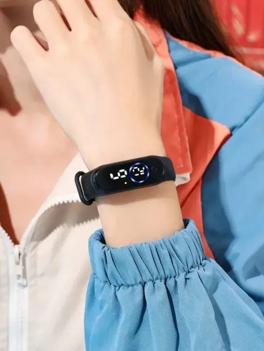 Premium Digital Display Silicone Wristband Watch