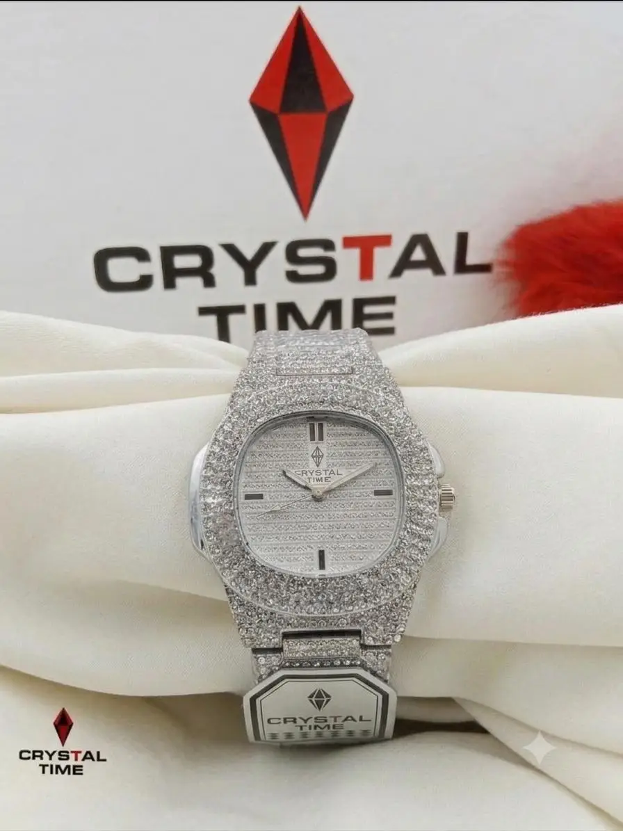 Stainless Steel Diamond Stone Watch For Women's With Butterfly Lock