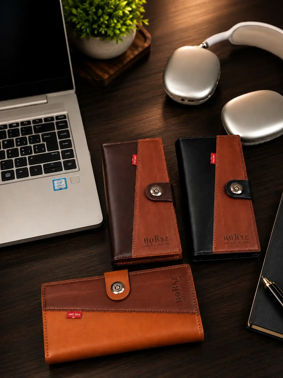 Premium Men's Snap Long Wallet