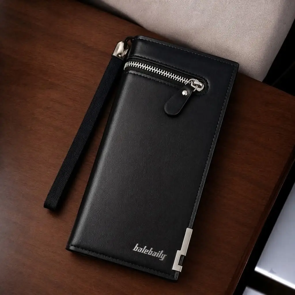 Men's Balebaily Zipper Long Wallet