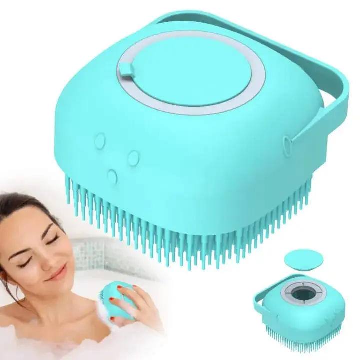 Premium Silicone Bath & Body Brush with Built-in Soap Dispenser