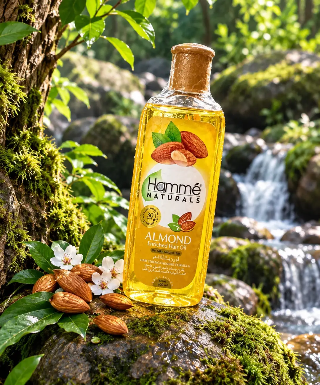 HAMME NATURALS ALMOND OIL 3PACK