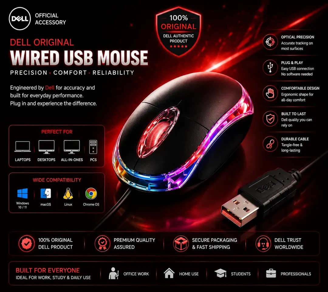 Transparent Optical Mouse RGB Light Portable USB Mouse