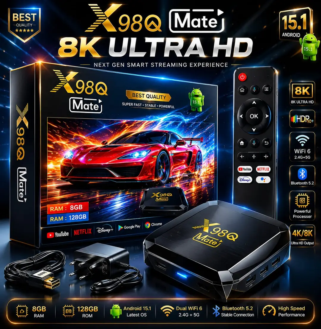 X98Q Android Box Smart TV BOX 8K Resolution HD