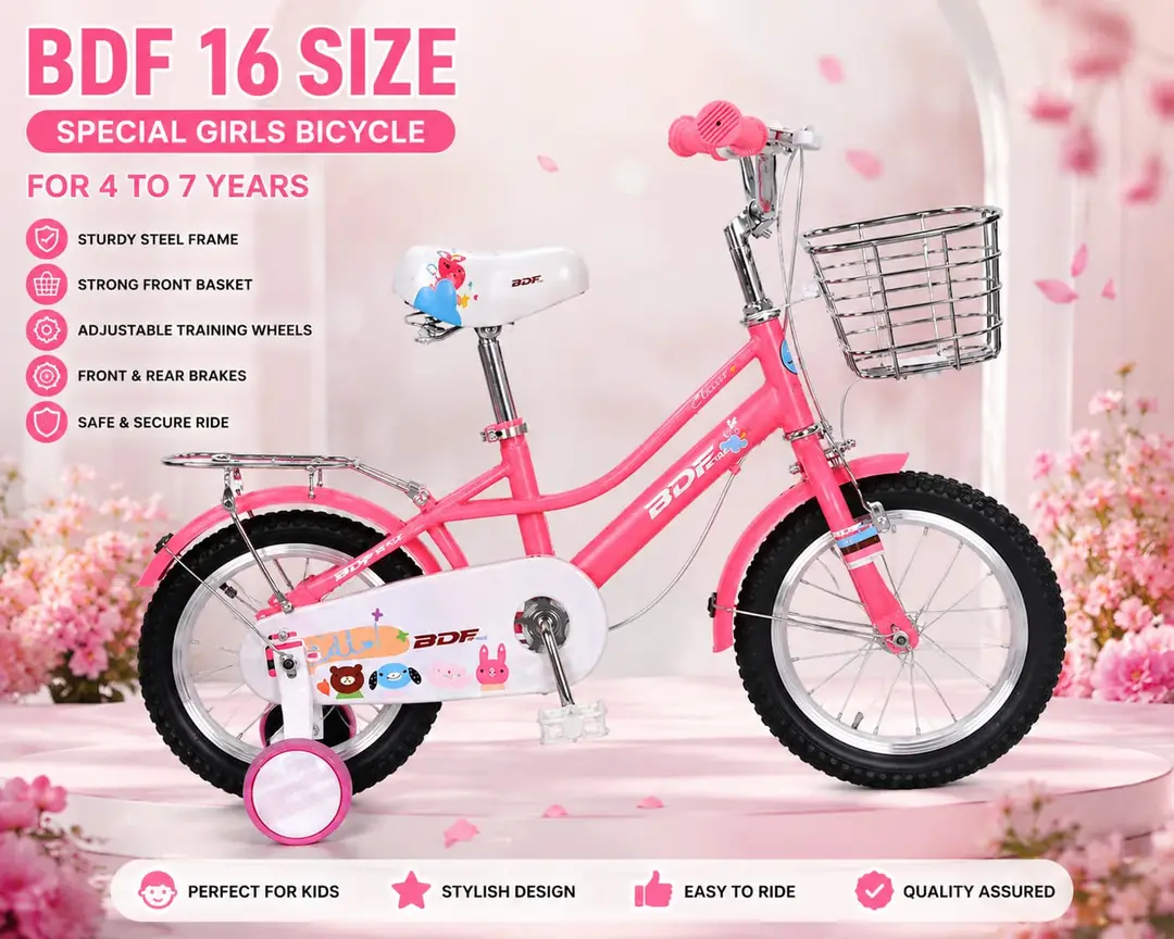 Fancy 16 Size Pink Durable Cycle for 4 to 8 Years Old Girl