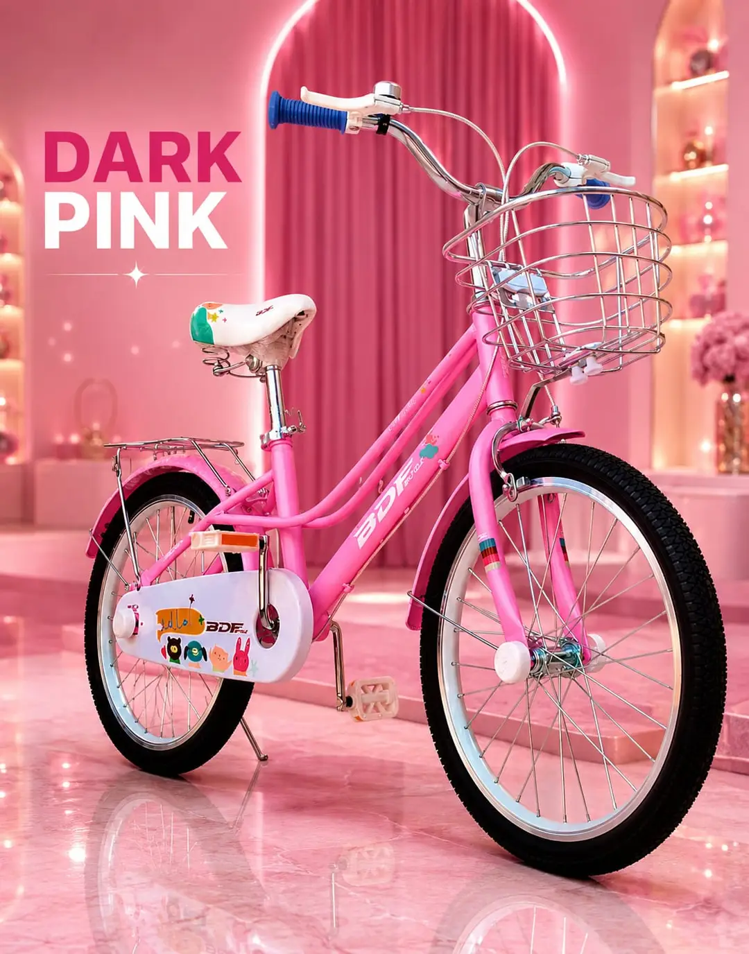 Long Lasting 20 Inch Pink Bike for Little aged 7-12 Cycle