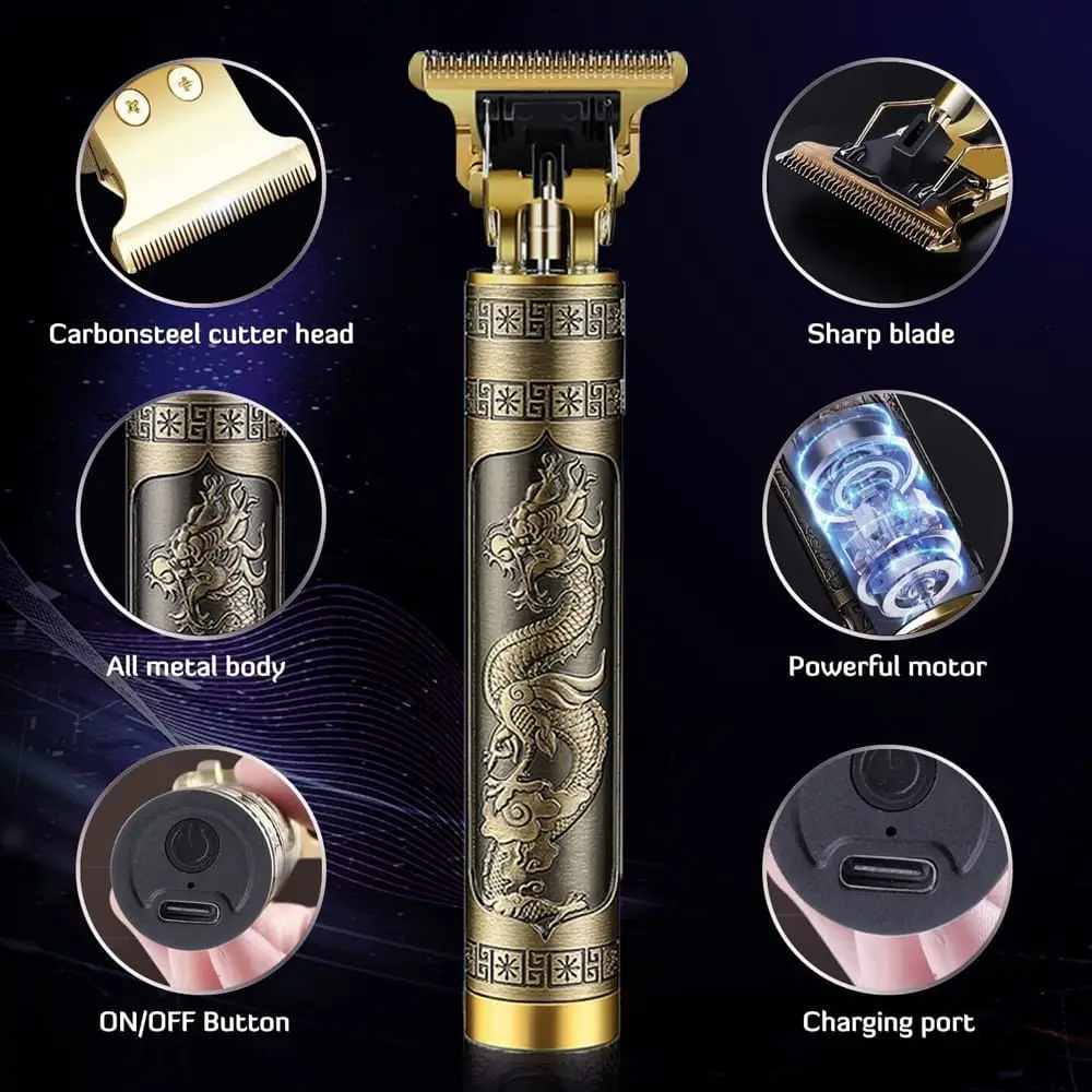 Foil Blade Unisex Hair Trimmer T9 Vintage Trimmer Mens