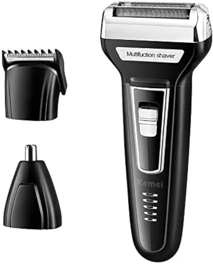 Foil Blade Unisex Hair Trimmer Kemei 6558 3 In 1 Trimmer Men