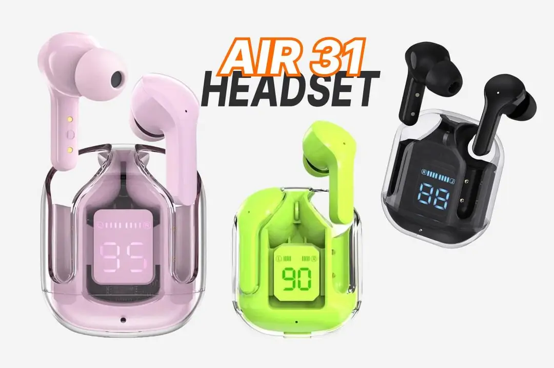 Air 31 White Long-Lasting Fast Charge Earbuds