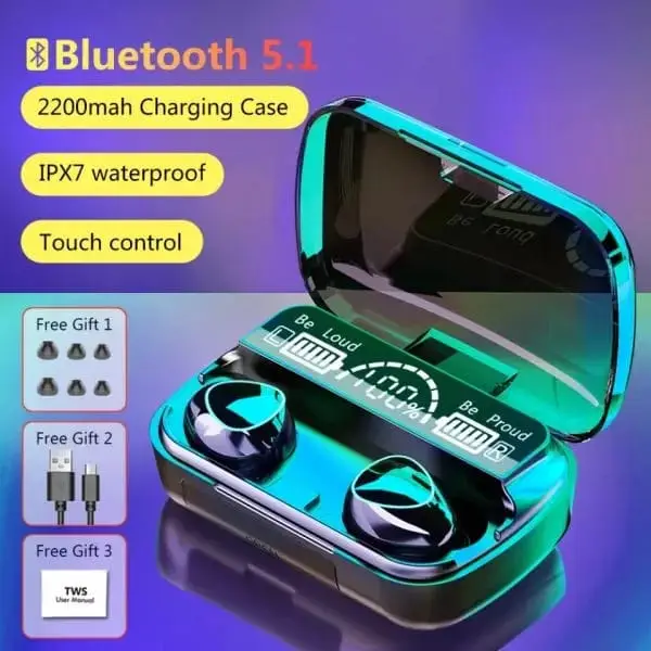 M10 Long-Lasting Battery With Fast Charge 12 Earbuds