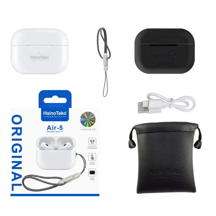 White Long-Lasting Battery With Fast Charge 12 Earbuds