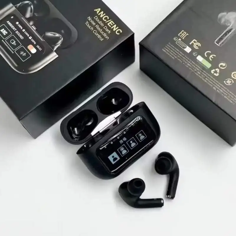 A9 black Long-Lasting Battery With Fast Charge 123 Earbuds
