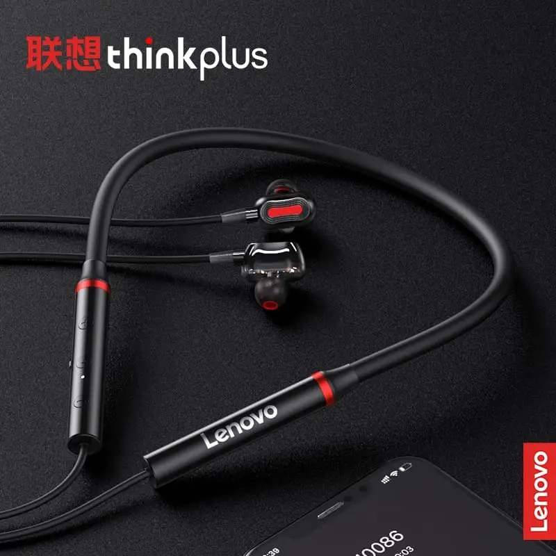 Lenovo Long-Lasting Battery Fast Charge Wireless Neckband